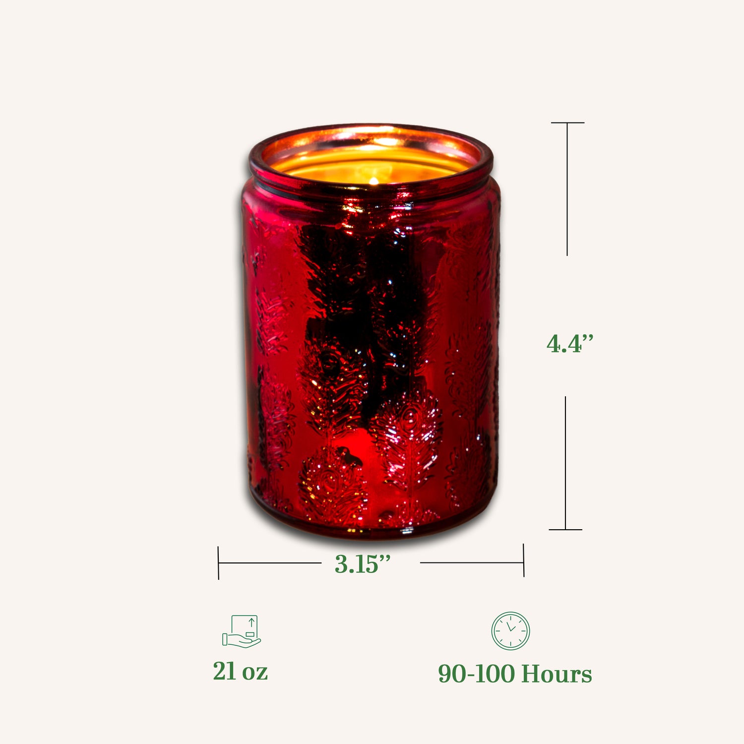 Red Flamingo Feather Scented Candle ：Freesia & Jasmine
